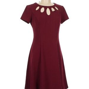 Alyx Red A-line Short Sleeve Dress
